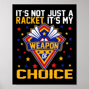 Het is mijn favoriete badminton-speldagoutfit poster