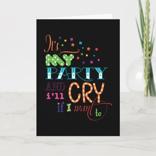 Het is mijn feest en ik zal huilen als ik wil uitn (Voorkant)