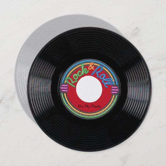 Het is mijn feest kaart (Voorkant / Achterkant)