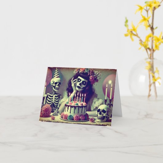 Het is mijn feestje kaart (Gele Bloem)