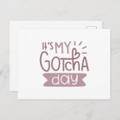 Het is mijn gapdag. briefkaart (Voorkant / Achterkant)