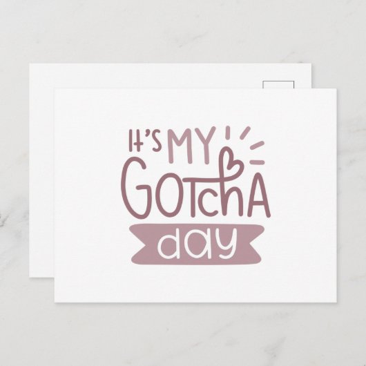 Het is mijn gapdag. briefkaart (Voorkant / Achterkant)