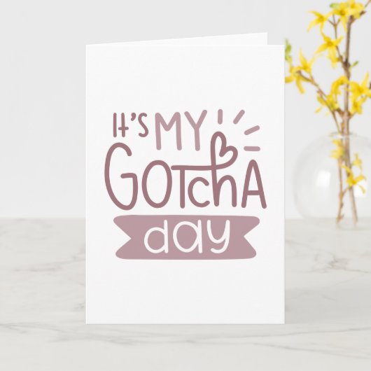 Het is mijn gapdag. kaart (Gele Bloem)