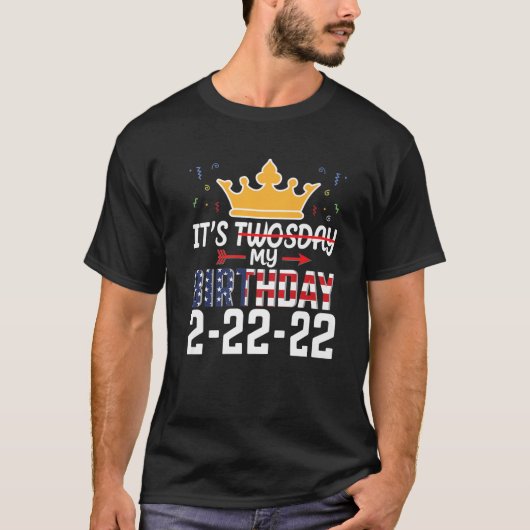 Het is mijn geboorte, 22-22-2022, 2 februari, t-shirt (Voorkant)
