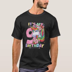 Het is mijn geboorte 9e verjaardag meisje 9 jaar 2 t-shirt