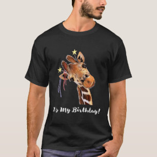Het is mijn geboorte Good Time Giraffe Party Anima T-shirt
