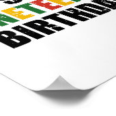 Het is mijn geboortedag Juneteenth Melanin Pride A Poster (Hoek)
