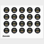 Het is mijn geboortedag Juneteenth Melanin Pride A Ronde Sticker (Vel)