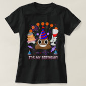 Het is mijn geboortedag Poop Emoji Funny T-shirt (Design voorkant)