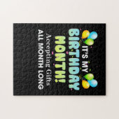 Het is mijn geboortemaand die de hele maand cadeau legpuzzel (Horizontaal)