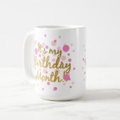 Het is mijn geboortemaand! KoffieMok (Voorkant links)