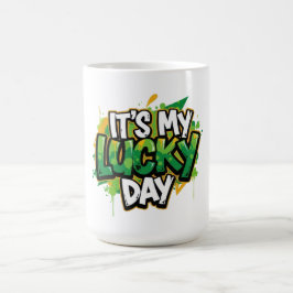 Het is mijn geluksdag St. Patrick's Day Koffiemok