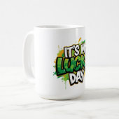 Het is mijn geluksdag St. Patrick's Day Koffiemok (Voorkant links)