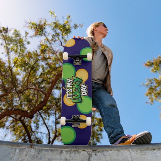 Het is mijn geluksdag St. Patrick's Day Persoonlijk Skateboard (Buiten 1)