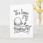 "Het is mijn genoegen!" geweest Het Wenskaart van Kaart (Gele Bloem)