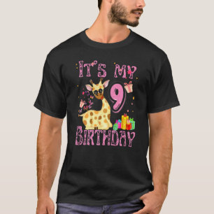 Het is mijn Giraffe van 9 jaar oude meisjes Giraff T-shirt