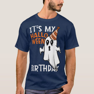 Het is mijn halloween Birthday Boo Ghost Bday op H T-shirt