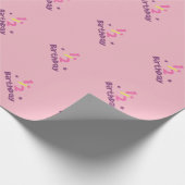 Het is mijn halve verjaardag omslagpapier cadeaupapier (Hoek)