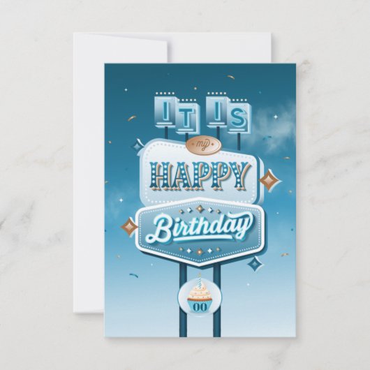 Het is Mijn Happy Birthday Party Uitnodiging (klei (Voorkant)