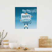 Het is mijn Happy Birthday Square Poster (Keuken)