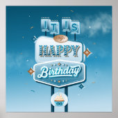 Het is mijn Happy Birthday Square Poster (Voorkant)