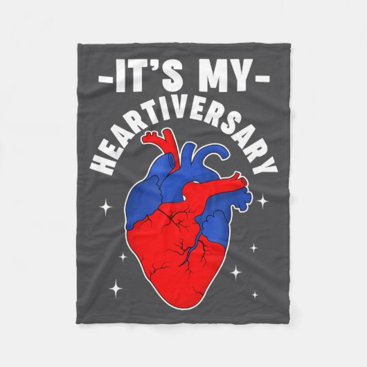 Het is mijn Hartiversary Chd Aangeboren Hartafwijk Fleece Deken (Voorkant)