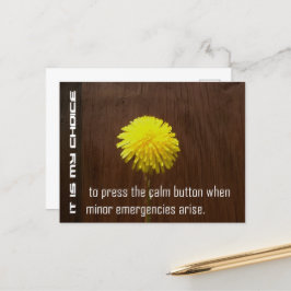 "Het is mijn keuze" Motivatie Affirmatie Briefkaart