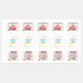 Het is mijn laatste eerste schooldag. labels (Vel)