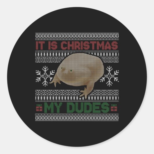 Het is mijn lelijke kerels woensdag mijn kerels ronde sticker (Voorkant)