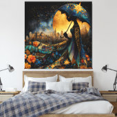 Het is mijn leven canvas afdruk (Insitu (Slaapkamer))