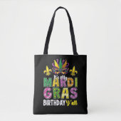 Het is mijn Mardi Gras Verjaardag jullie feestje C Tote Bag (Voorkant)