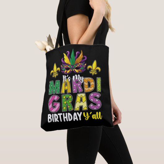 Het is mijn Mardi Gras Verjaardag jullie feestje C Tote Bag (Dichtbij)