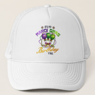 Het is mijn Mardi Gras verjaardag Trucker Pet