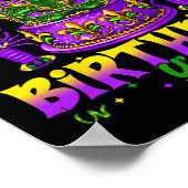 Het is mijn Mardi Gras verjaardag Yall Mardi Gras Poster (Hoek)