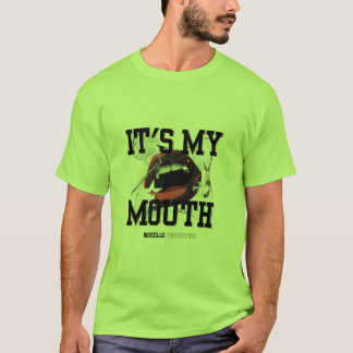 "Het is mijn mond" T-shirt met grafische afdruk en