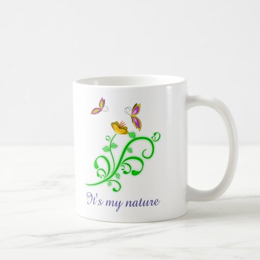 'Het is mijn natuur' mok (Rechts)
