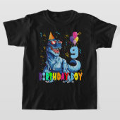 Het is mijn negende verjaardag Shirt Dinosaur Part (Laagn)