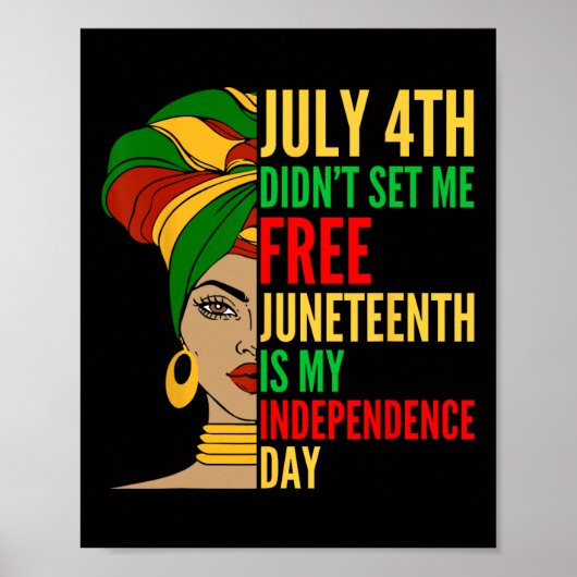 Het is mijn Onafhankelijkheidsdag Zwarte Geschiede Poster (Voorkant)