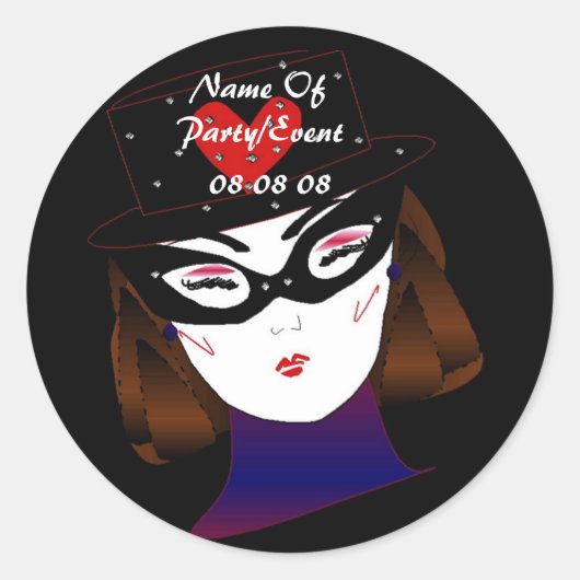 "Het is mijn partij I"-Sticker - Ronde Sticker (Voorkant)