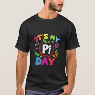 Het is mijn Pi-dag wiskundeleraar Pi-symbool wisku T-shirt