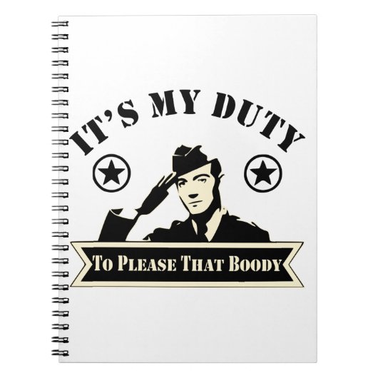 Het is mijn plicht om het militaire nummer van die notitieboek (Voorkant)