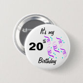 Het is mijn… ronde button 5,7 cm (Voorkant /achterkant)