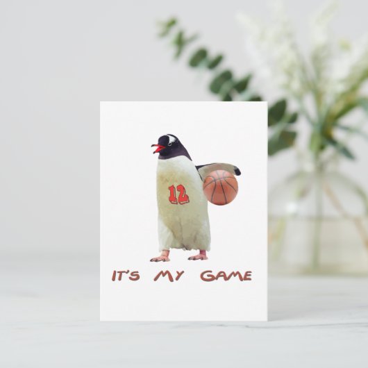 Het is mijn spel briefkaart (Staand voorkant)