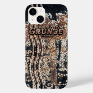 Het is mijn stijl GRUNGE Roestige letters Case-Mate iPhone Case