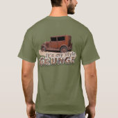 Het is mijn stijl GRUNGE Rusty Car & Letters T-shirt (Achterkant)