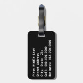 Het is mijn stijl GRUNGE Rusty Letters Bagagelabel (Achterkant verticaal)