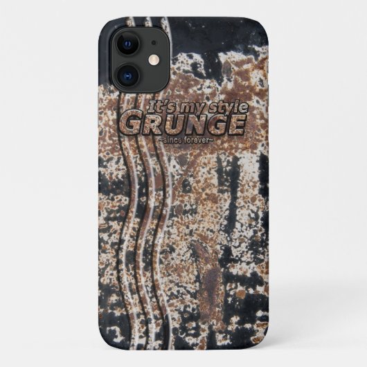 Het is mijn stijl GRUNGE Rusty Letters Case-Mate iPhone Case (Achterkant)
