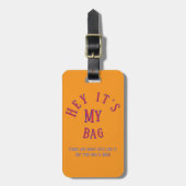 Het is mijn tas! Aangepaste label Bagagelabel (Voorkant verticaal)