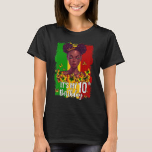 Het is mijn tiende verjaardag 10 jaar oude zwarte t-shirt