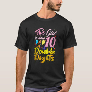 Het is mijn tiende verjaardag dit meisje is nu 10 t-shirt